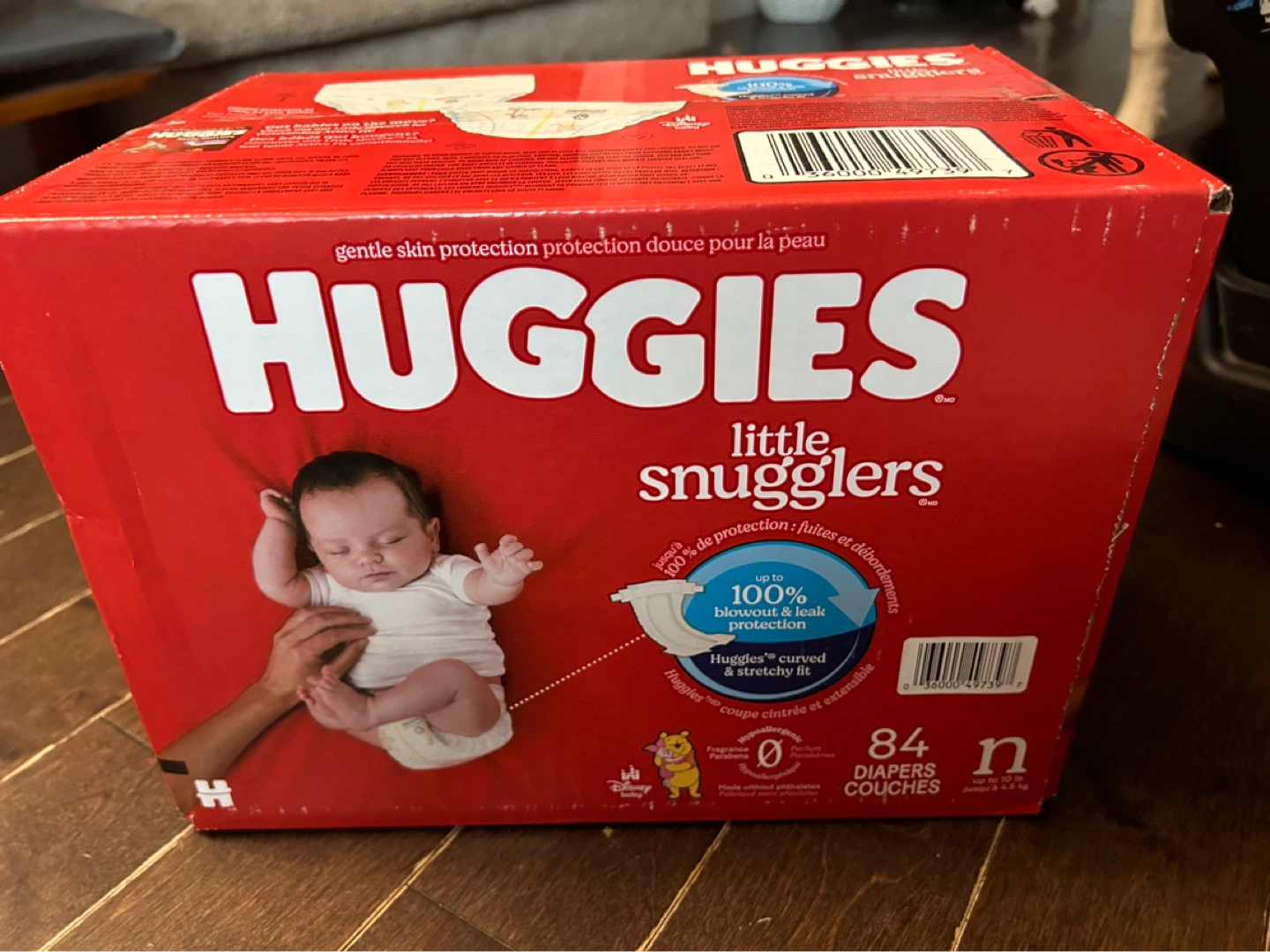 Huggies Little Snugglers Diapers - Size N (84 Count)