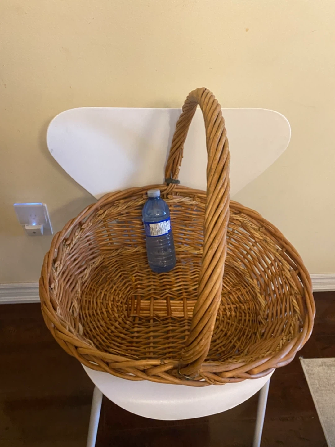 Large Wicker Basket with Handle