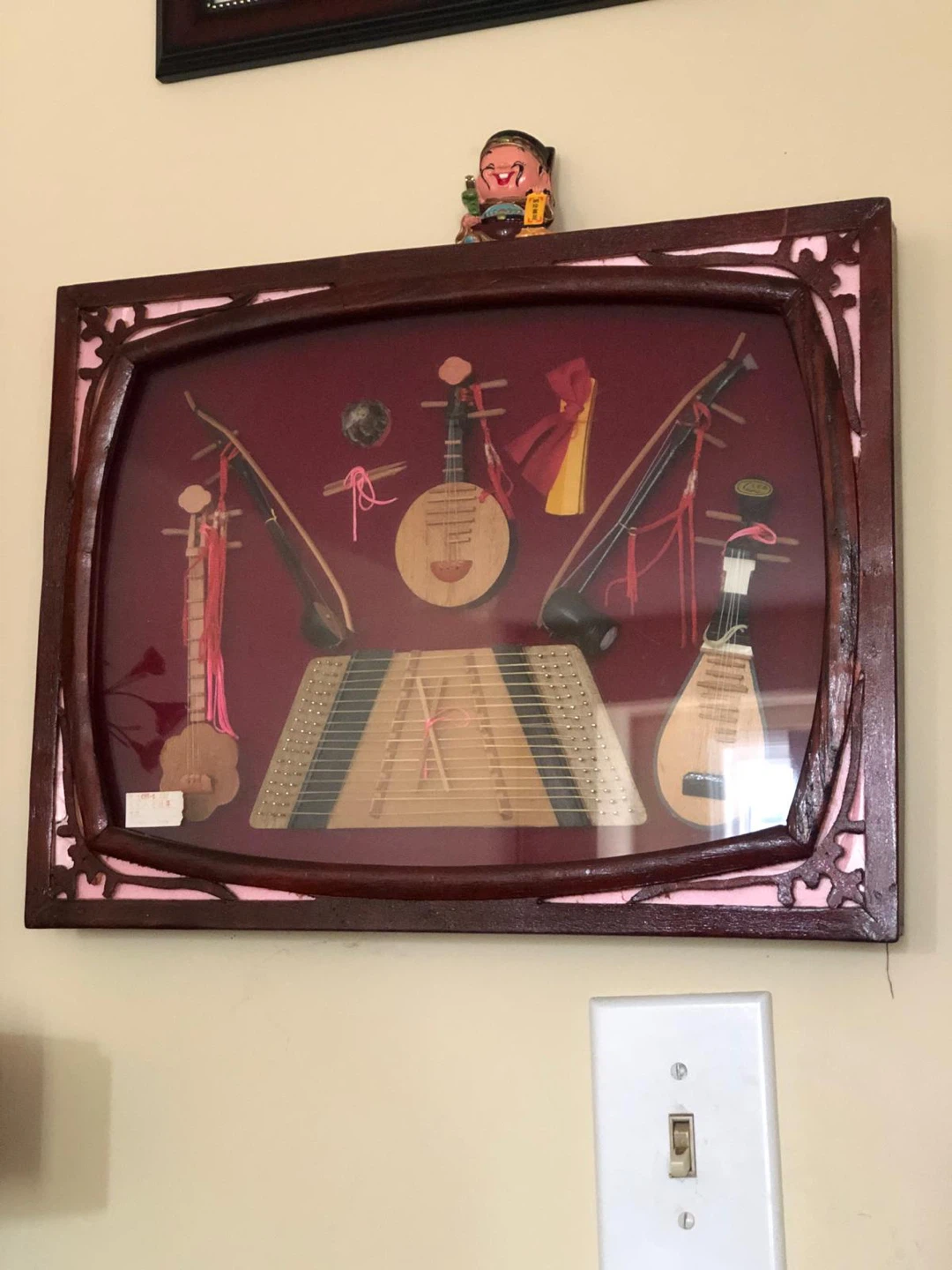 Shadow box Framed Miniature Musical Instrument Display - photo 2