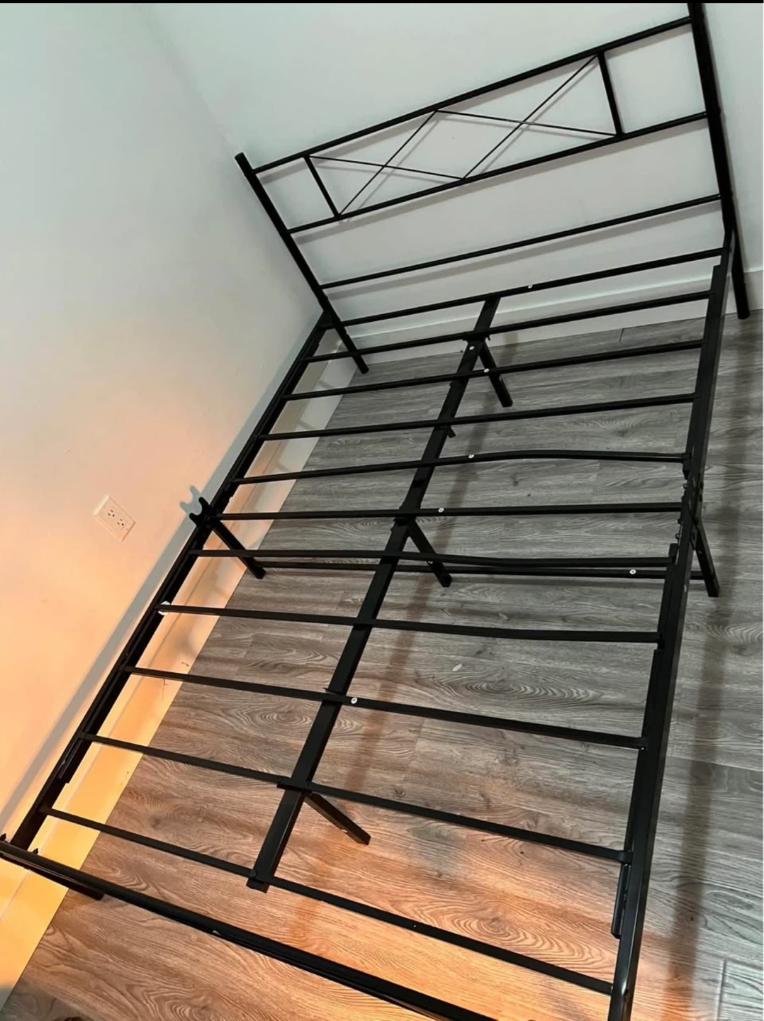 Black Metal Bed Frame - photo 2