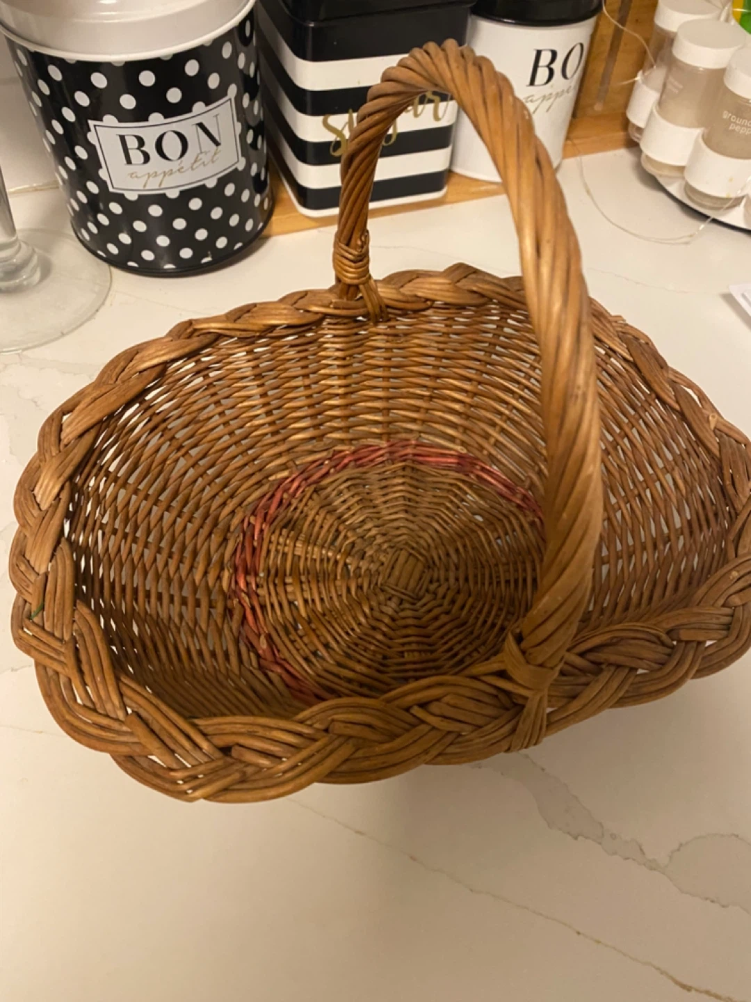 Wicker Basket with Handle