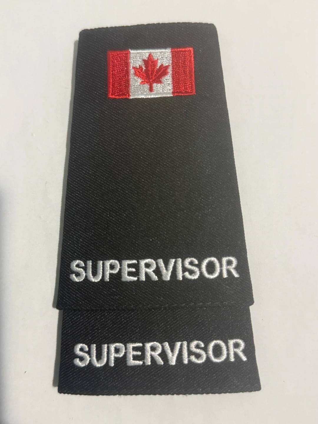 Pair of Supervisor Epaulettes with Canadian Flag - photo 2