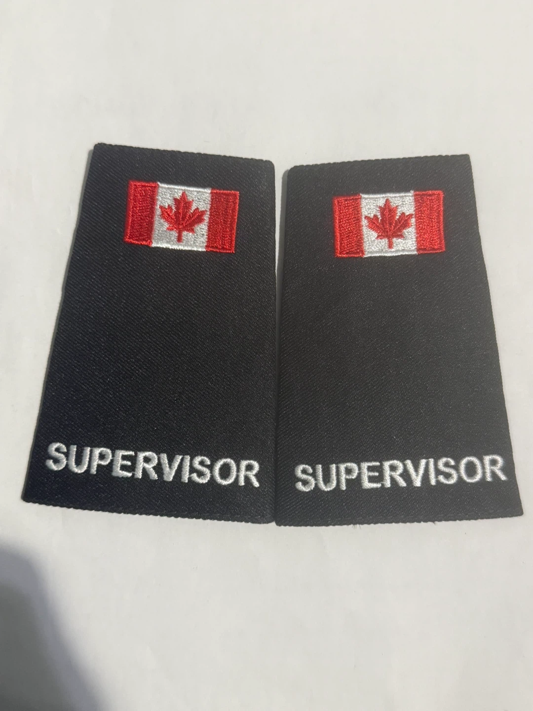 Pair of Supervisor Epaulettes with Canadian Flag