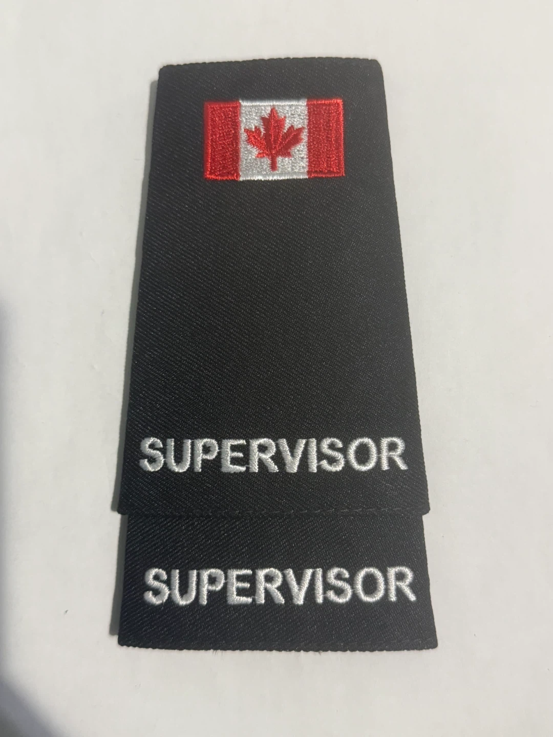 Pair of Supervisor Epaulettes with Canadian Flag - photo 3