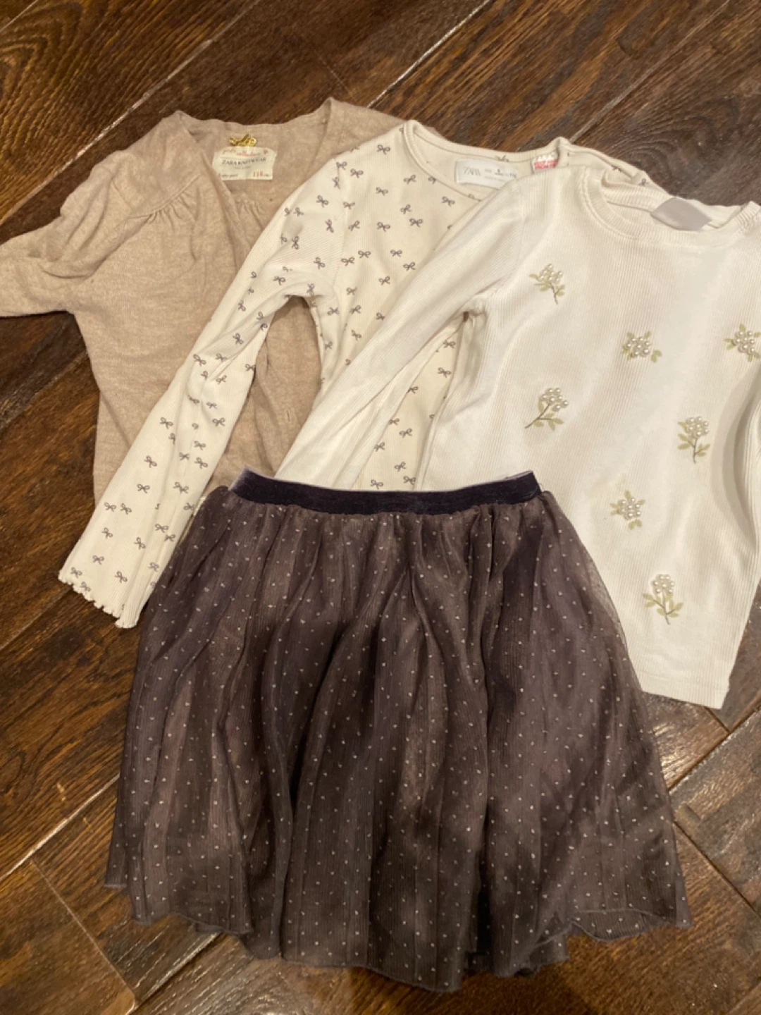 Zara Kids Knitwear Set with Skirt