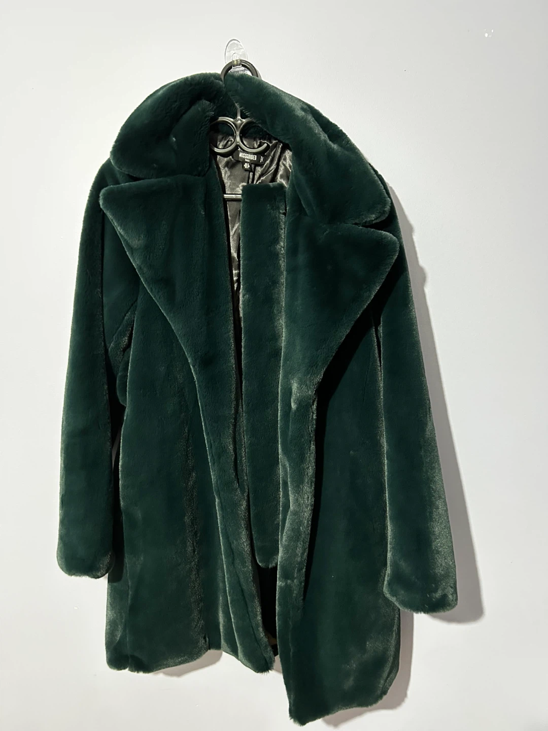 Missguided Tall Faux Fur Coat - Deep Green