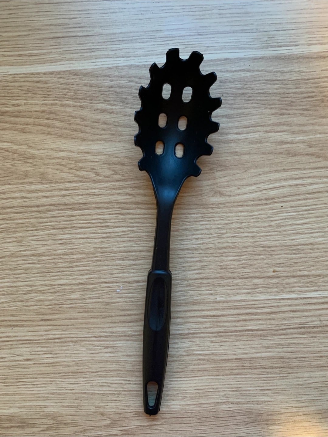 Black Plastic Spaghetti Server Spoon