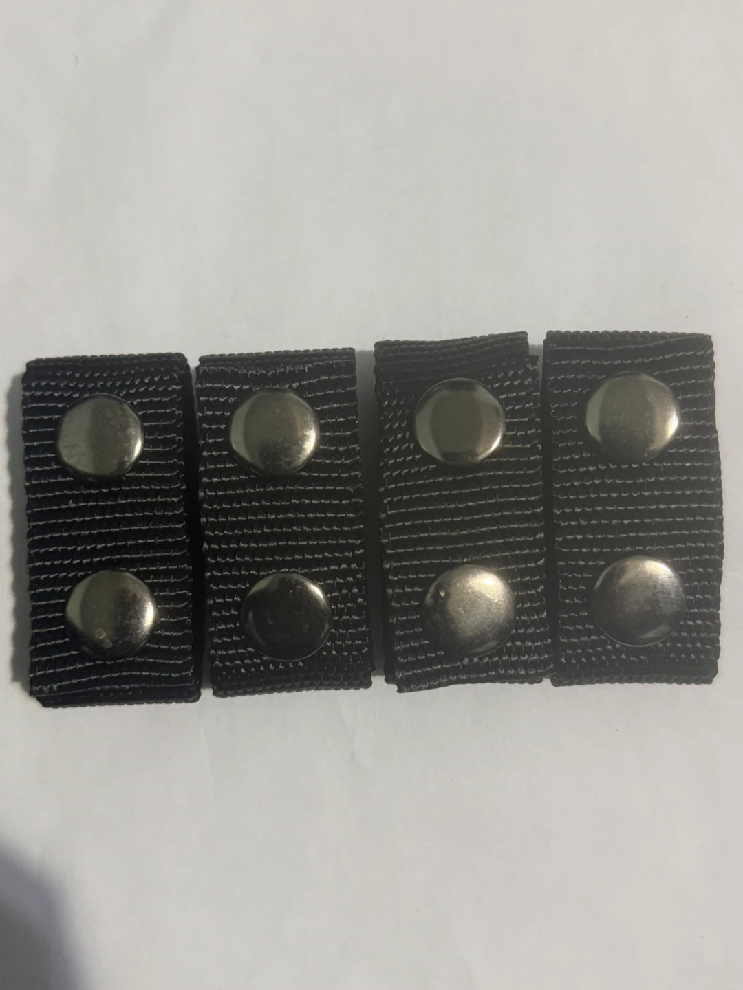 Set of 4 Black Nylon Duty Belt Holder