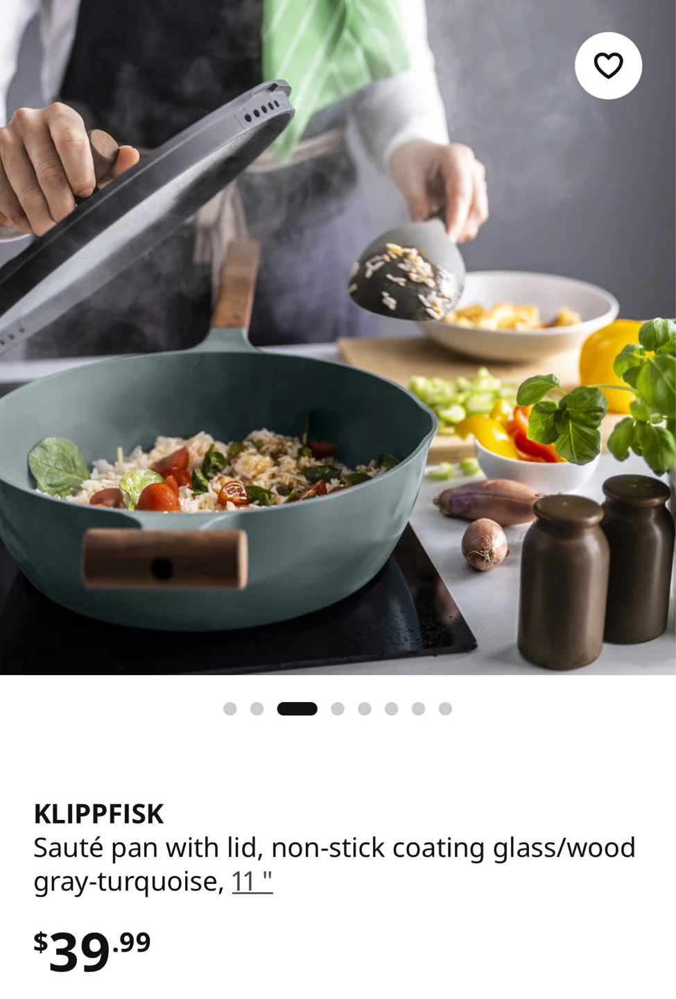 NEW✨Sauté Pan with Lid - Gray-Turquoise, 11" - photo 4