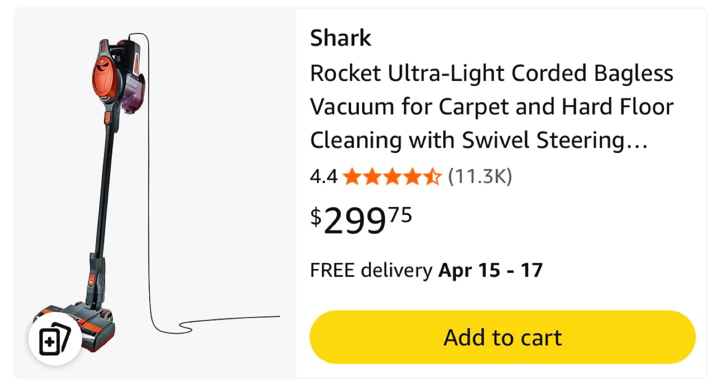 Shark Rocket Ultra-Light Corded Bagless Vacuum - photo 5