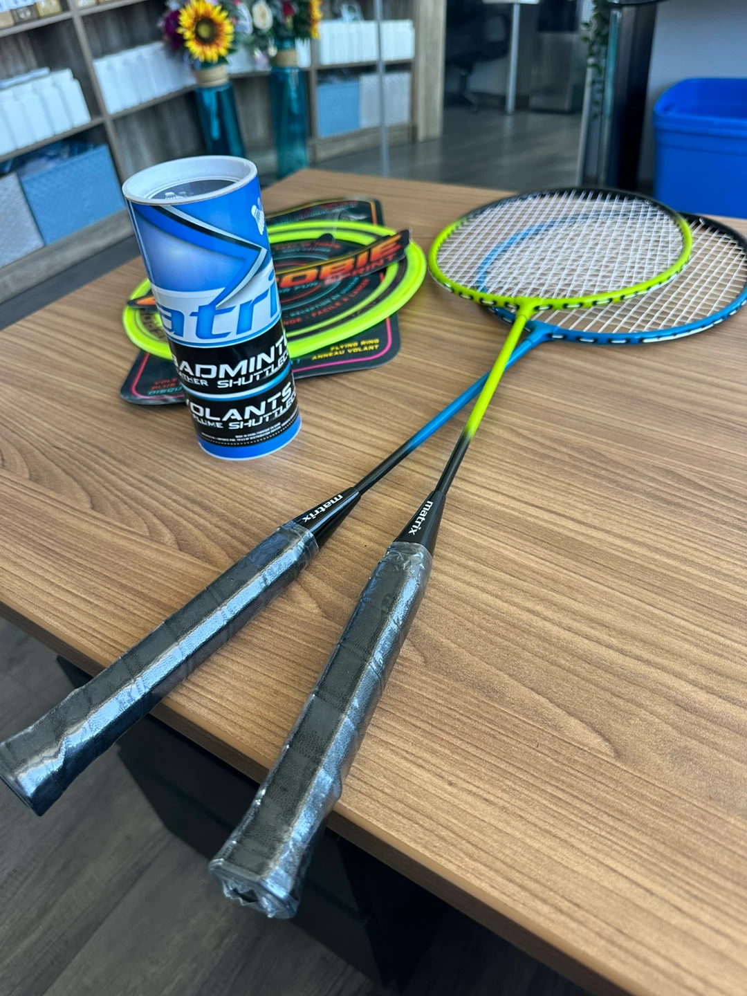 Matrix Badminton Set with Aerobie Flying Ring