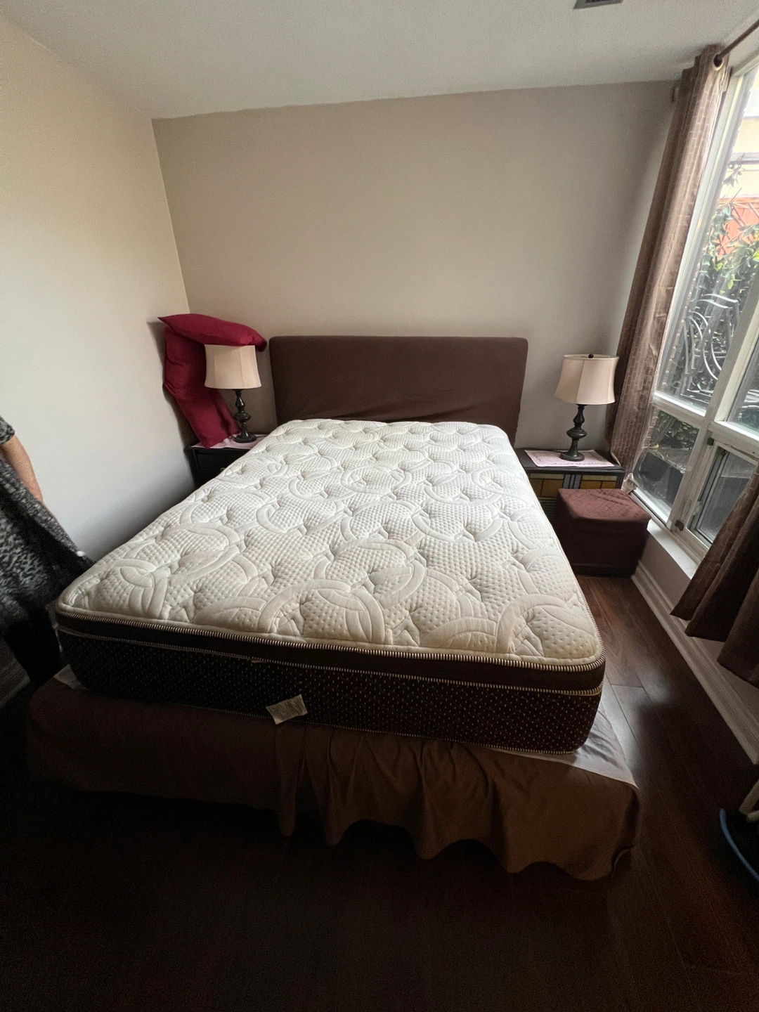Queen Size Mattress with Bed Frame