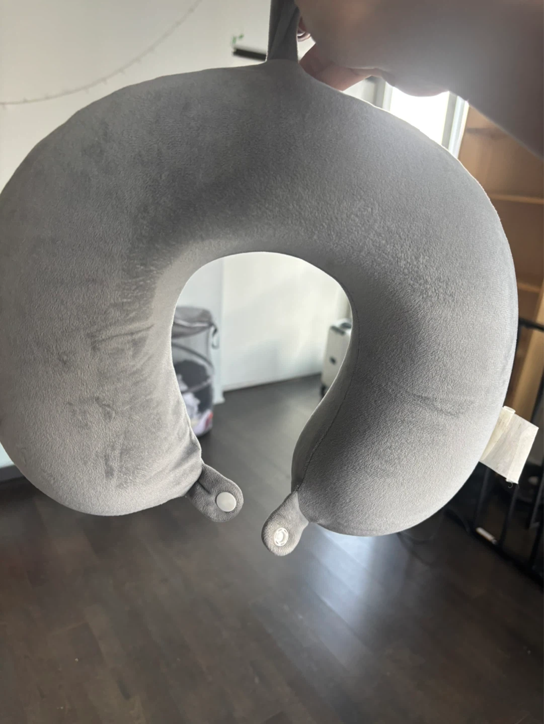 Grey Travel Neck Pillow