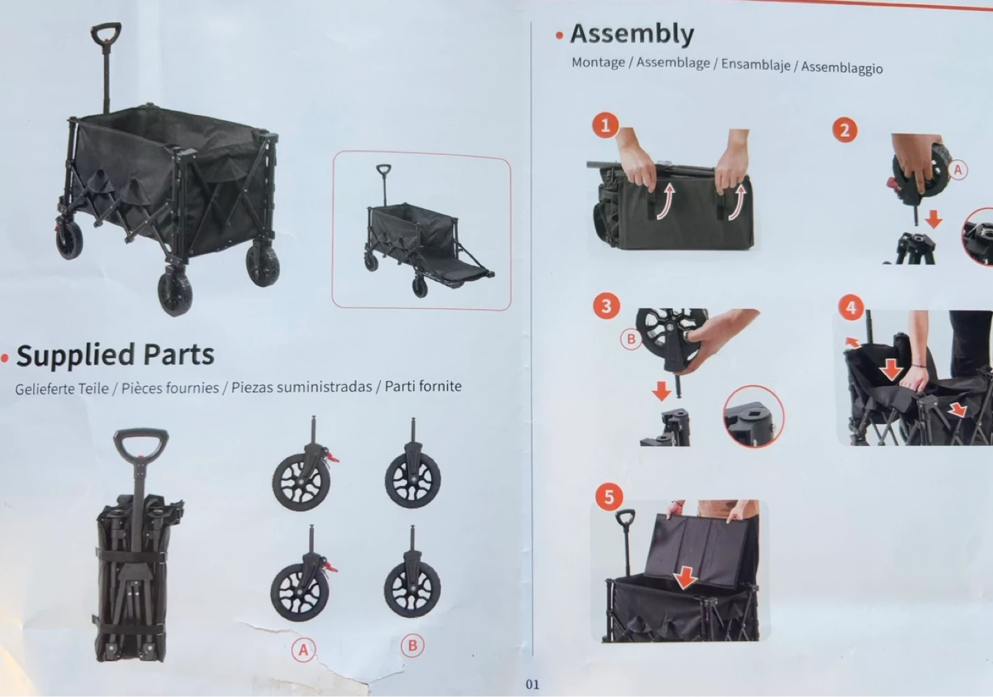 AMOUCO1 Folding Outdoor Utility Wagon - photo 2