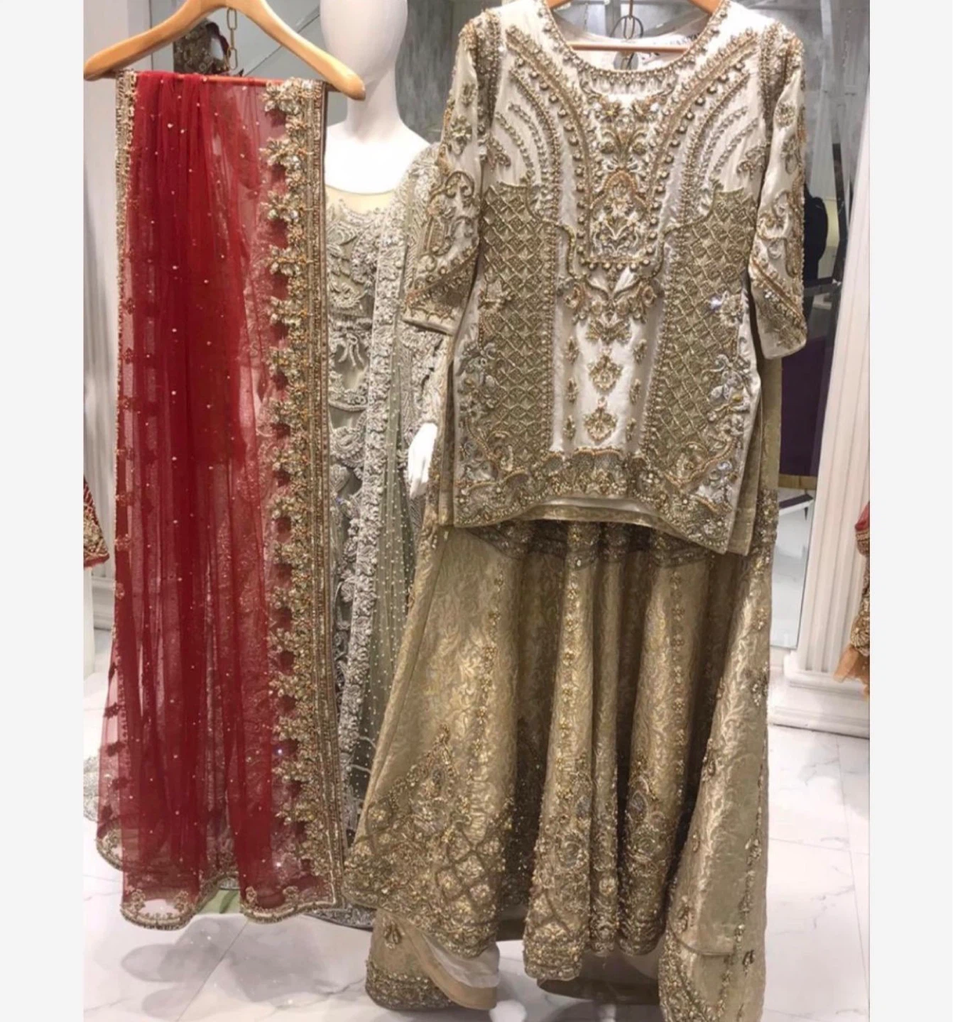 Embellished Formal Pakistani Dress - photo 4