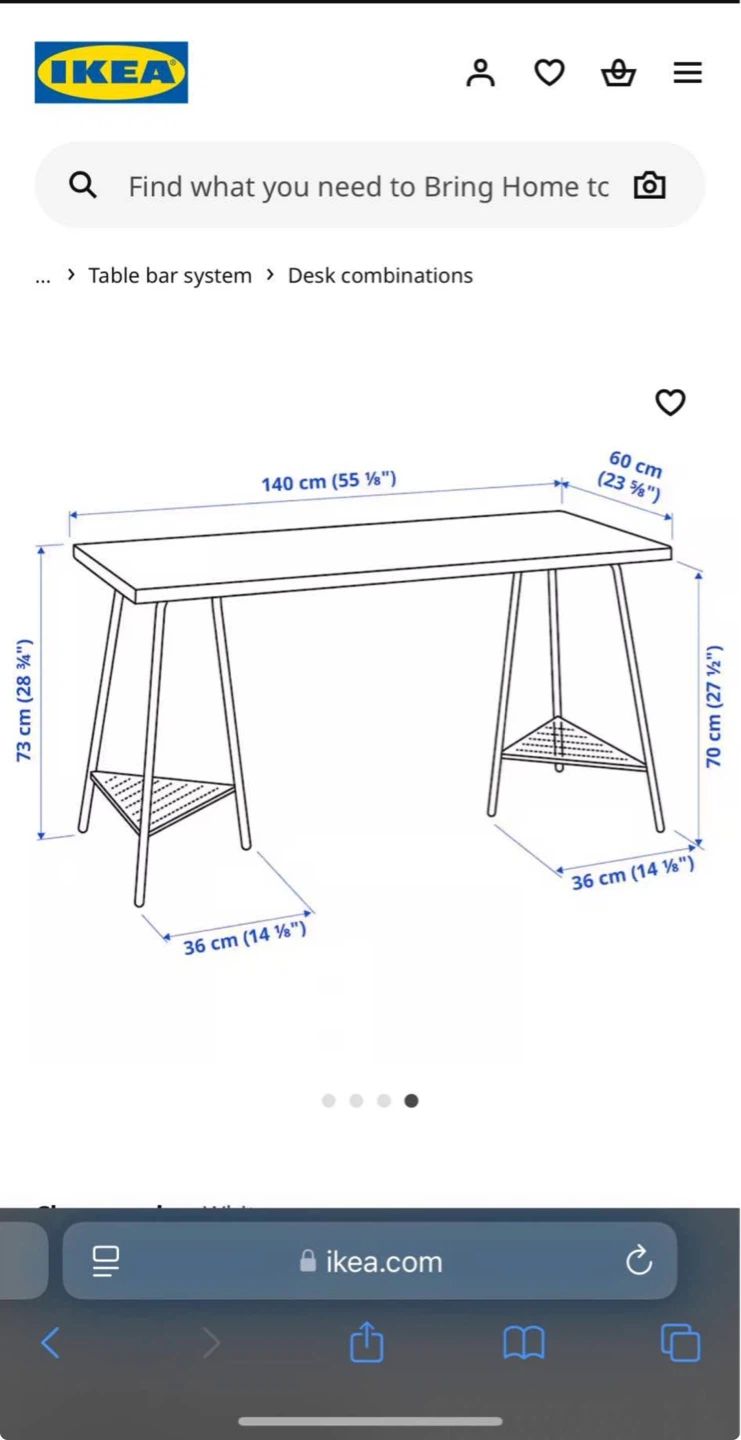 IKEA Desk Table - Blue
