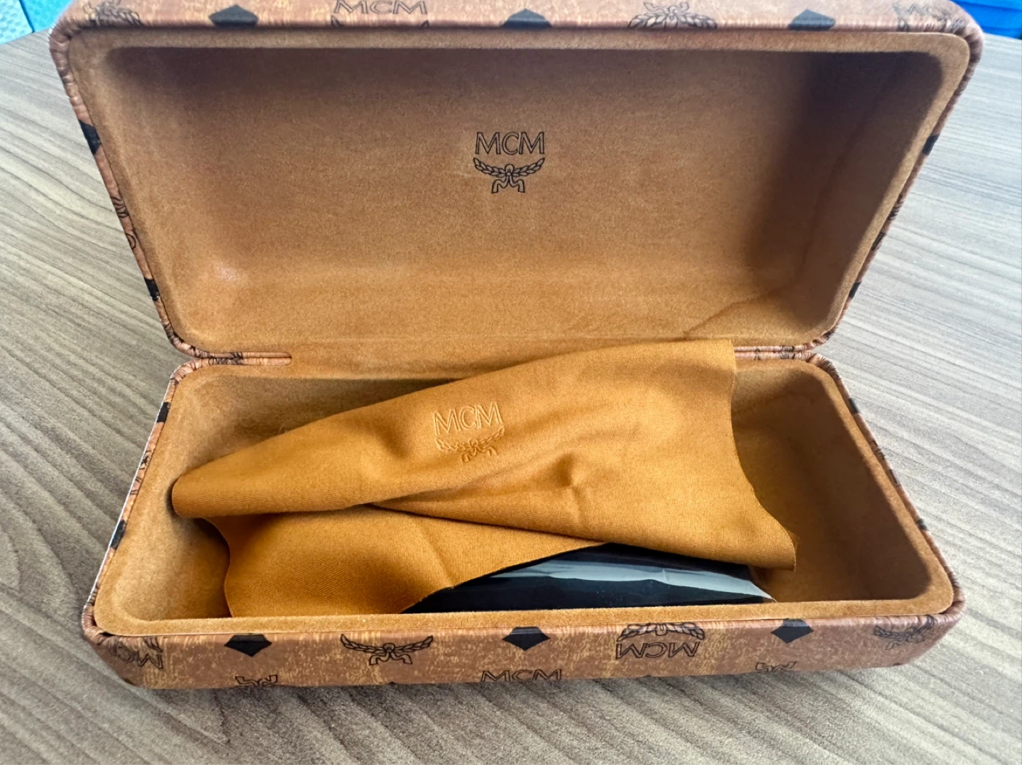 MCM Logo Print Eyeglass Case - photo 3