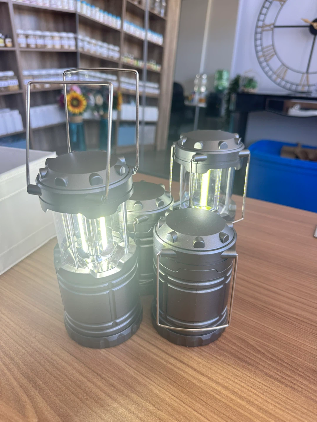Set of 4 Portable LED Camping Lanterns - photo 3