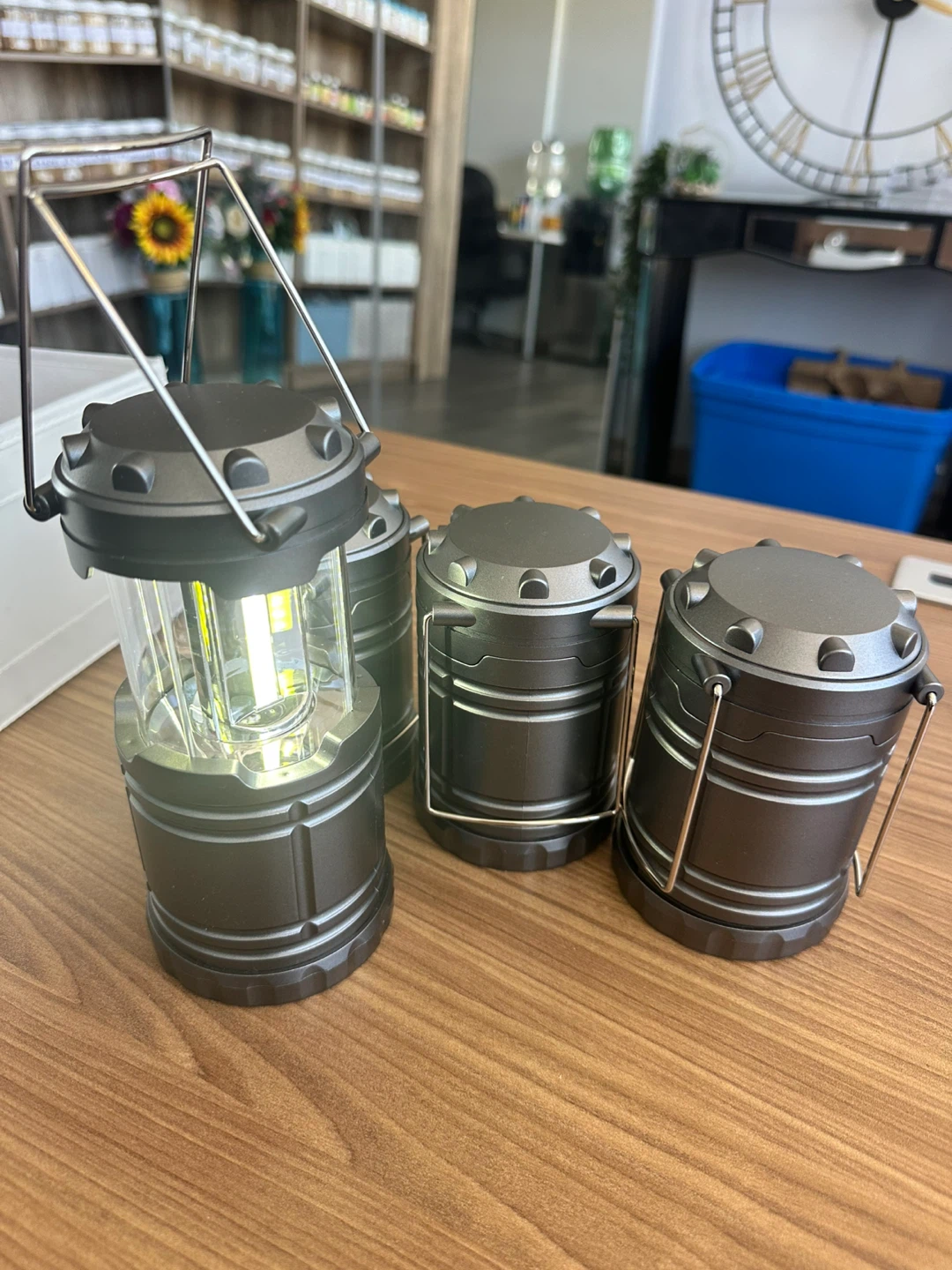 Set of 4 Portable LED Camping Lanterns - photo 2