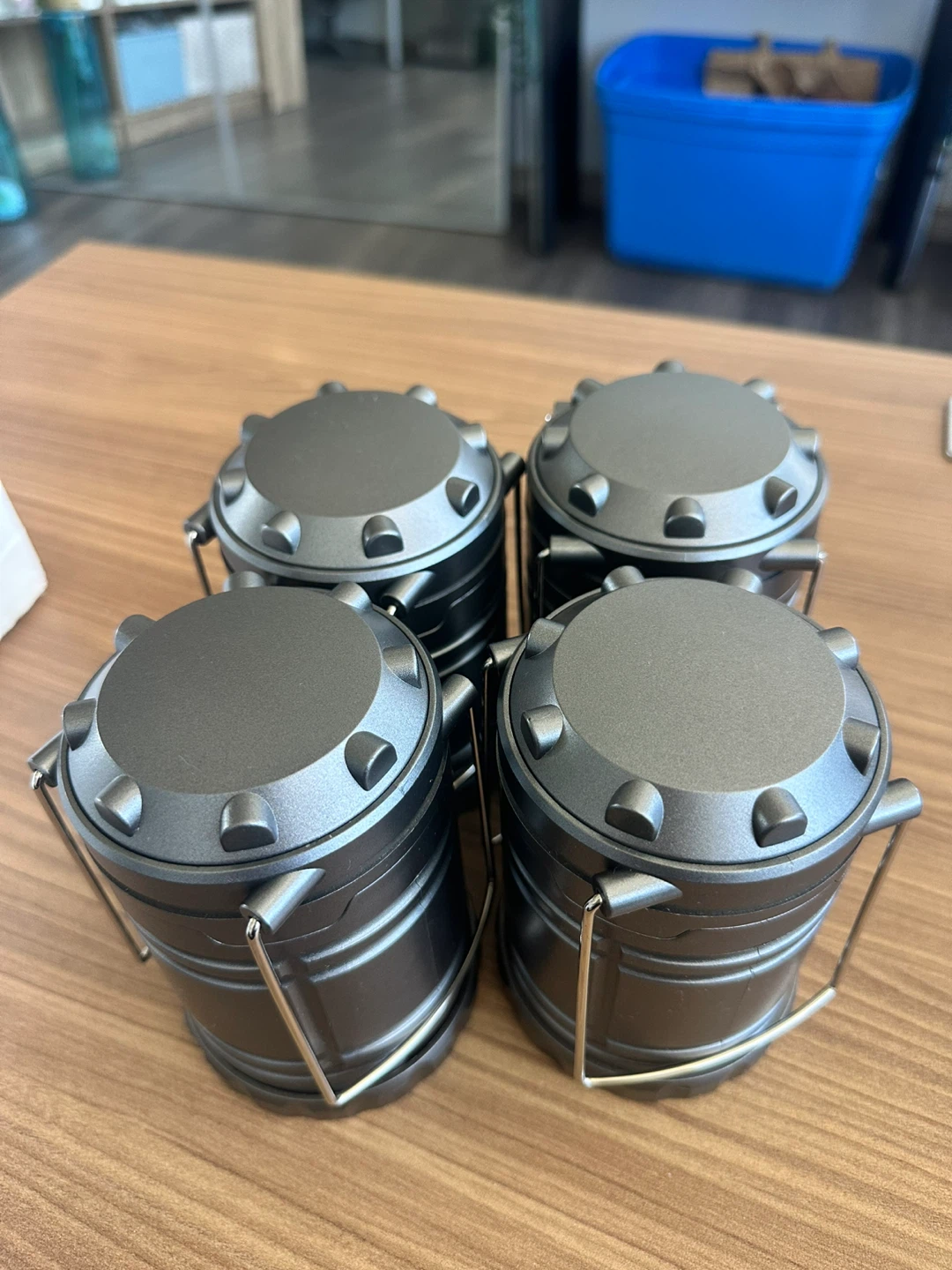 Set of 4 Portable LED Camping Lanterns