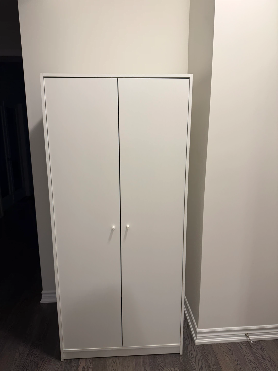 IKEA KLEPPSTAD Wardrobe closet 2 doors, white