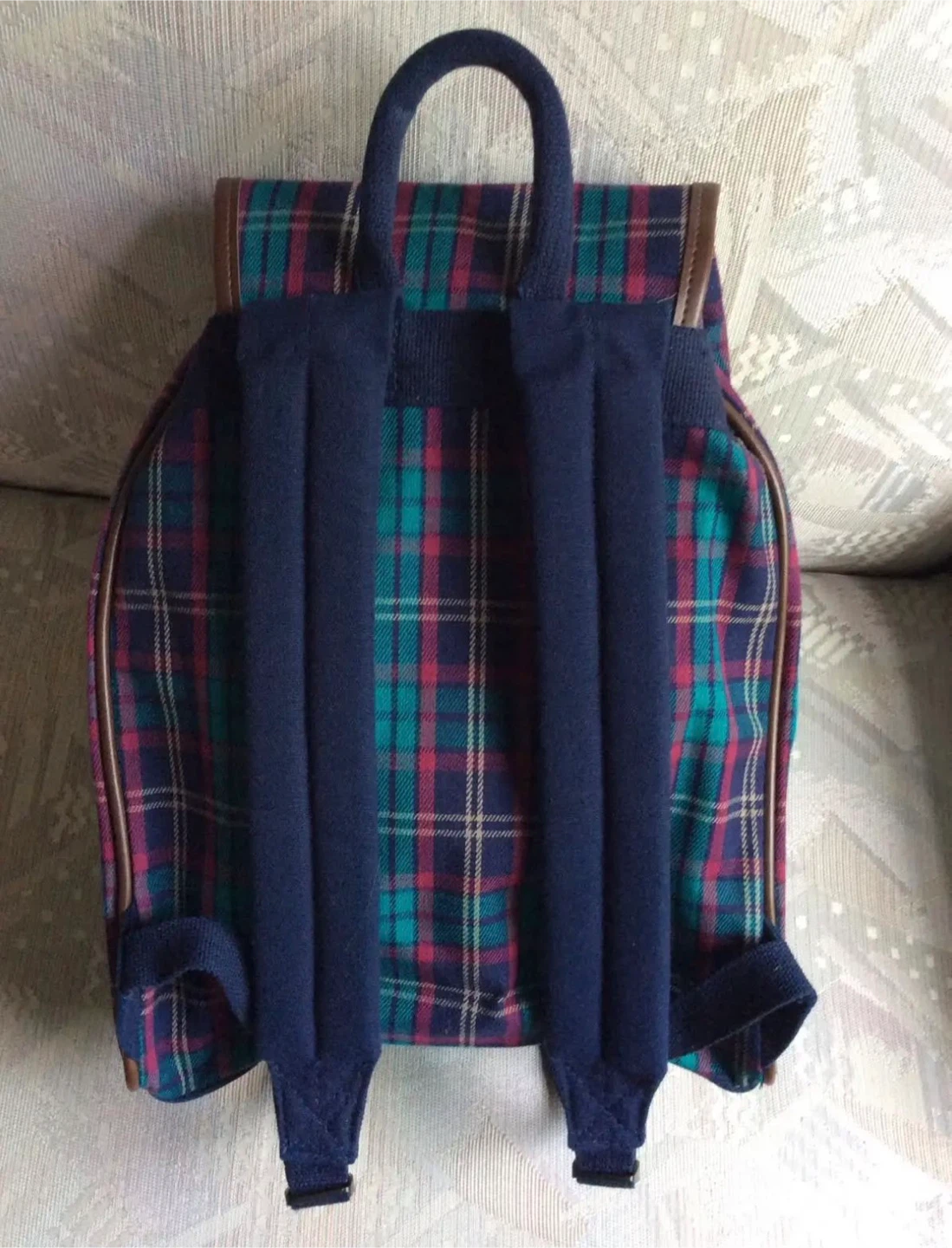 Retro plaid backpack - photo 3