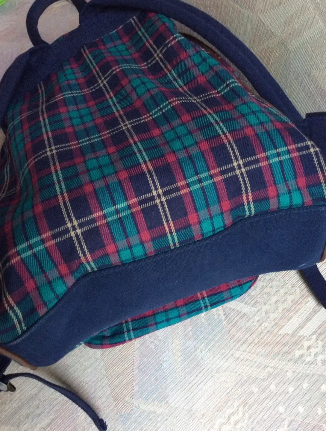 Retro plaid backpack - photo 5