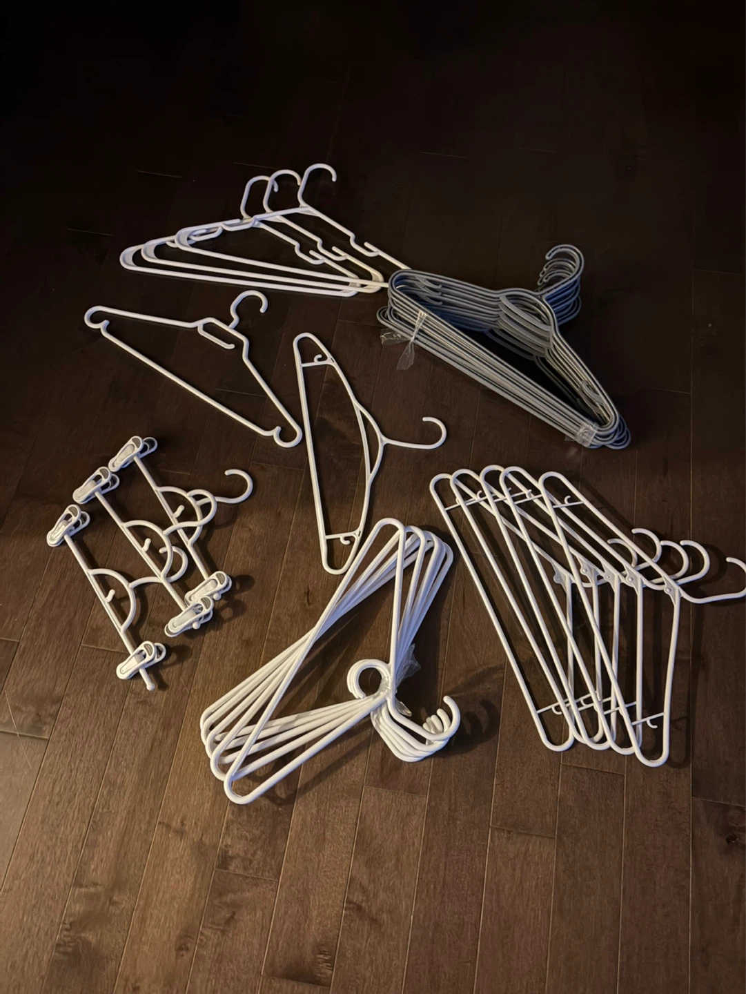 Bundle of 28 Plastic Hangers
