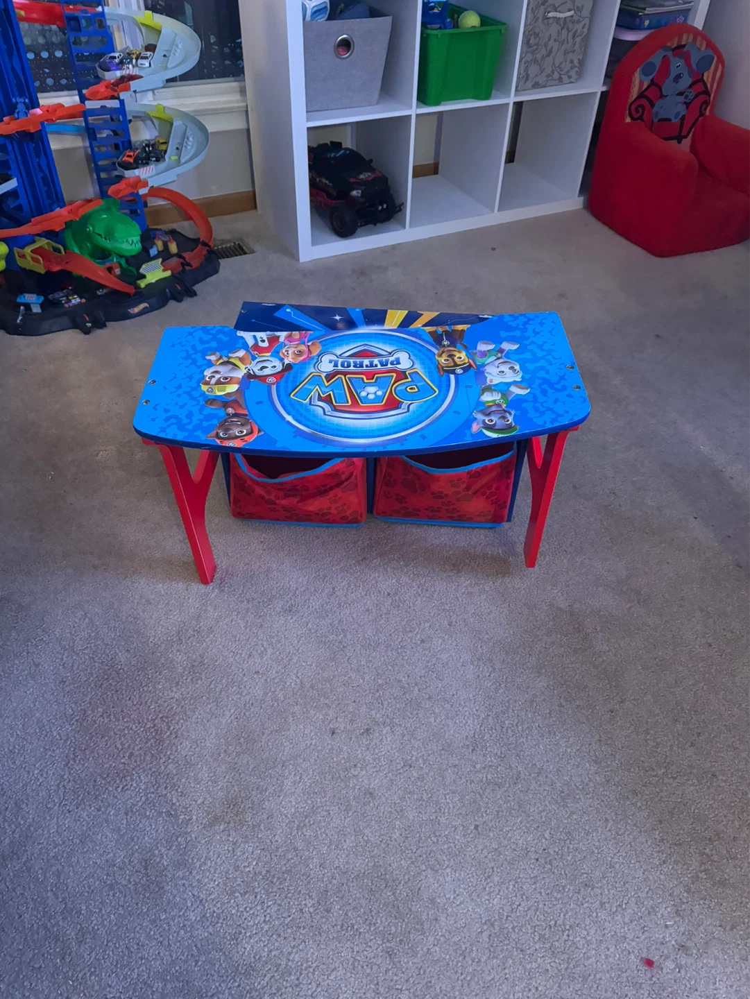 Paw Patrol Kids Desk with Storage Bins