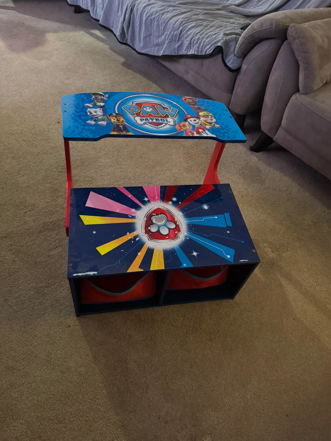 Paw Patrol Kids Desk with Storage Bins - photo 2