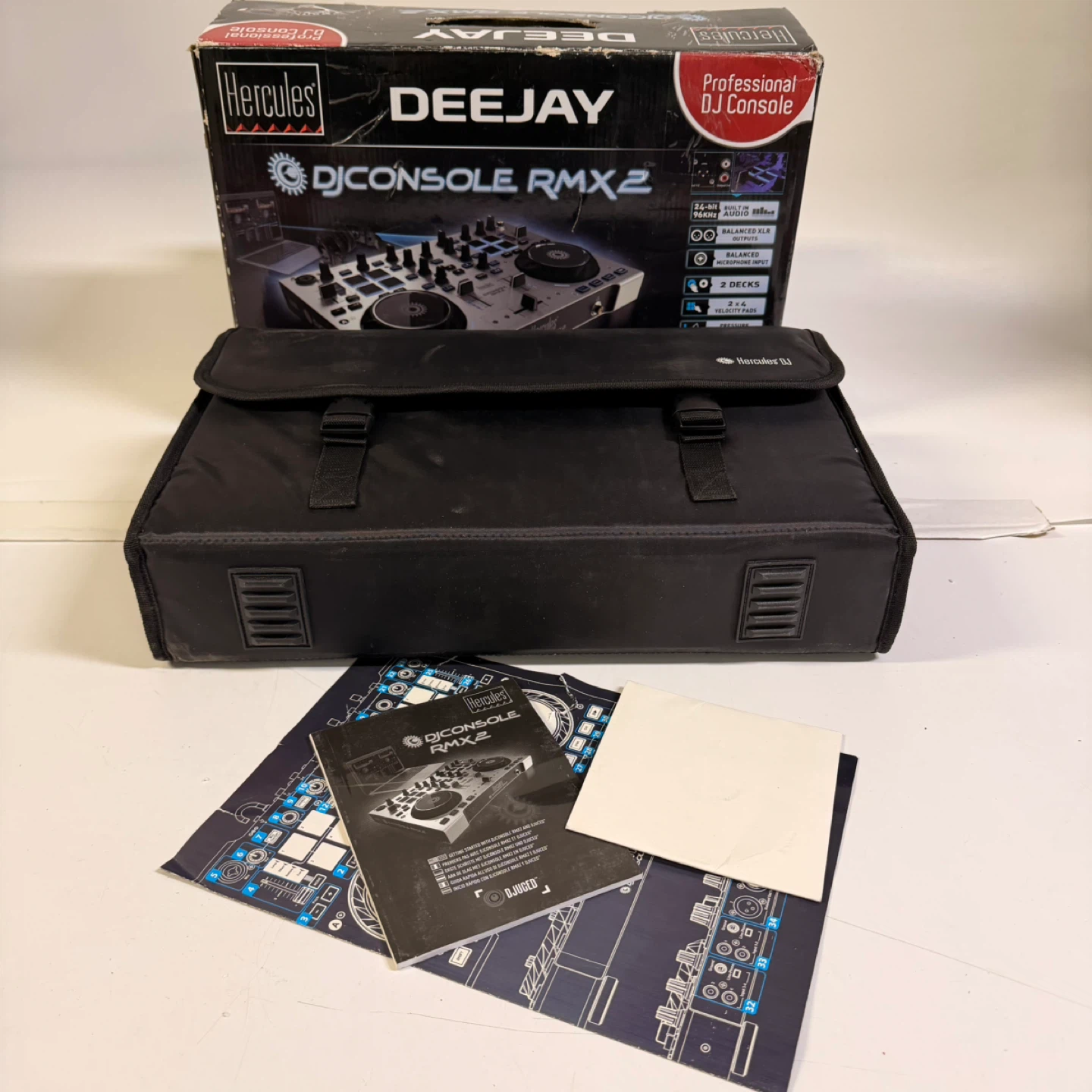Hercules DJ Console RMX 2 w/ Case & Box Like Brand New - photo 2