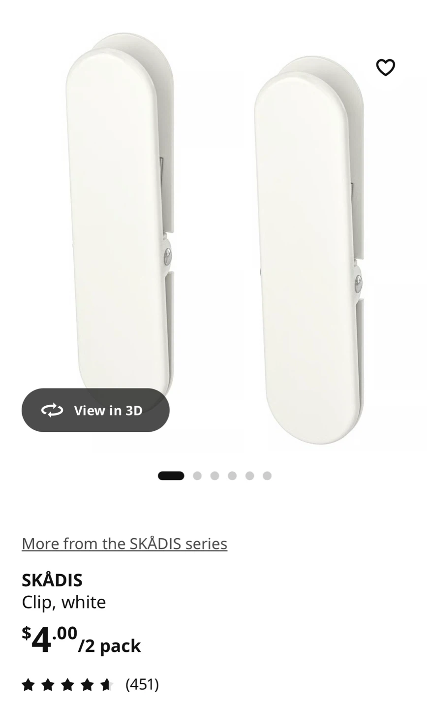 [Moving Sale] IKEA SKÅDIS Pegboard + Accessories Set - photo 2