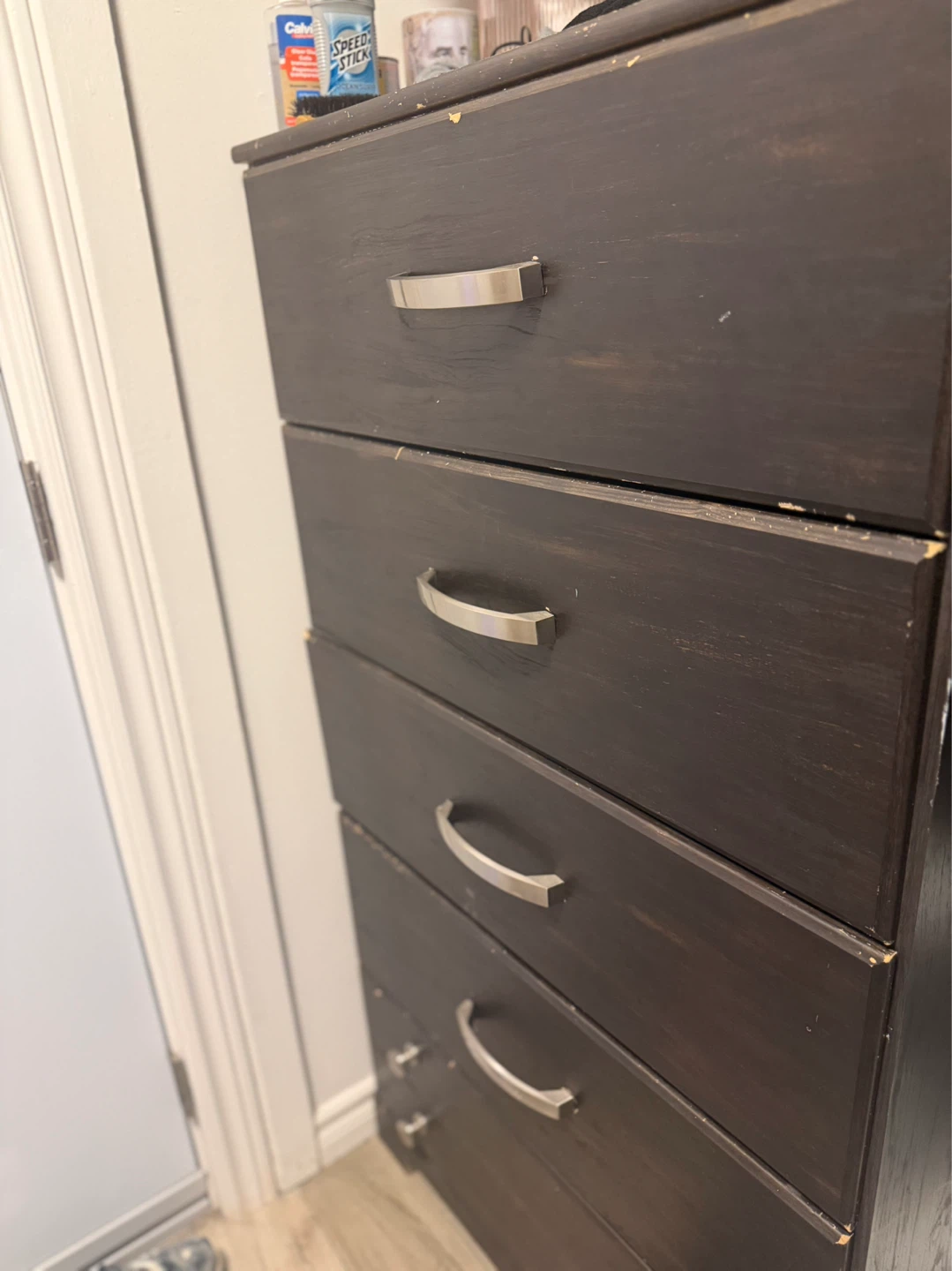 Dark Wood 5-Drawer Dresser - photo 5