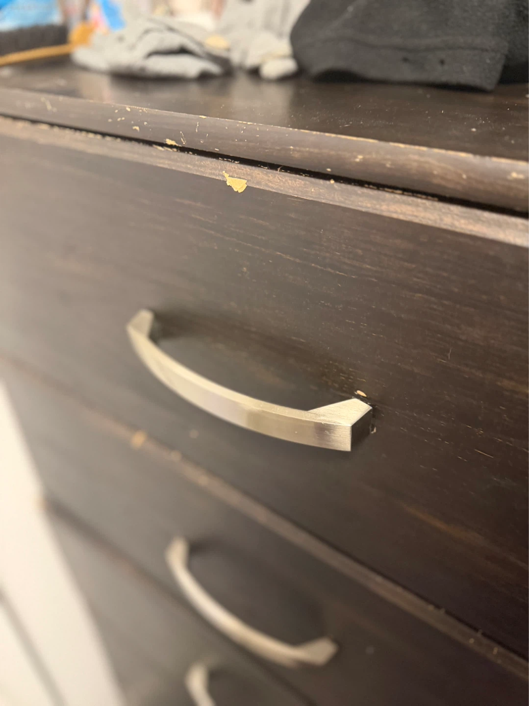 Dark Wood 5-Drawer Dresser - photo 4