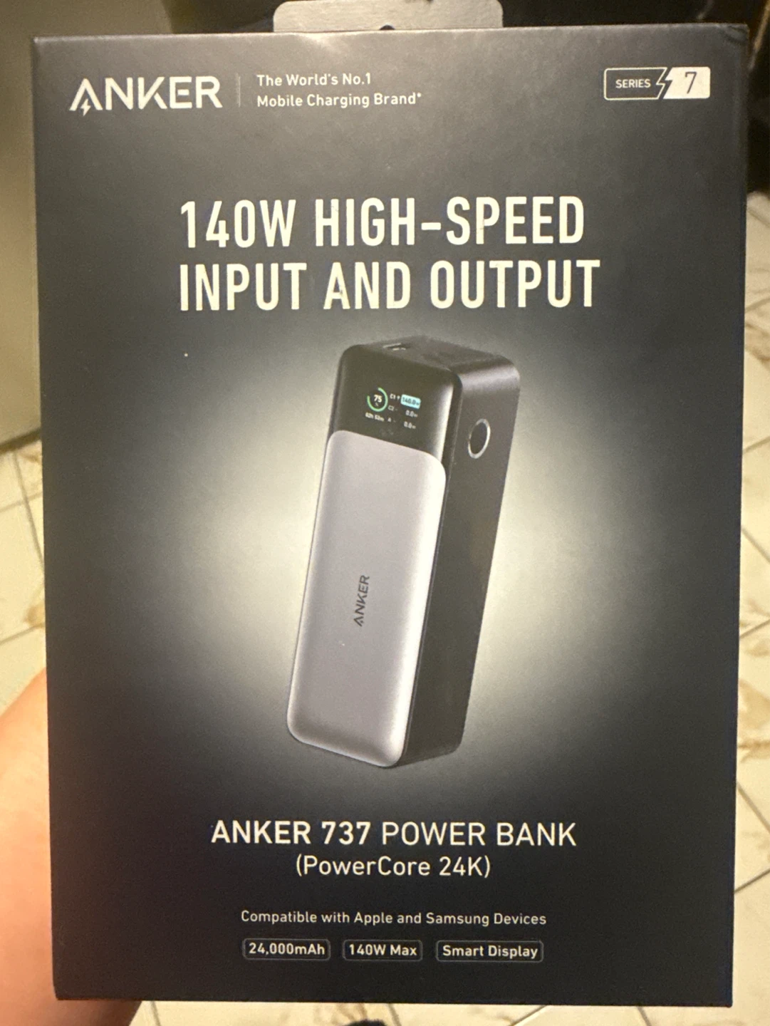 Anker 737 Power Bank (PowerCore 24K) - 24000mAh, 140W Max