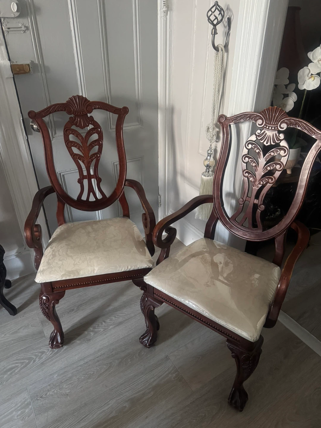 Vintage Wood Dining Chairs - photo 2