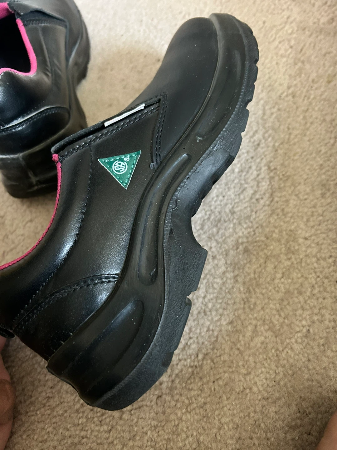 Black Slip-On Safety Shoes
