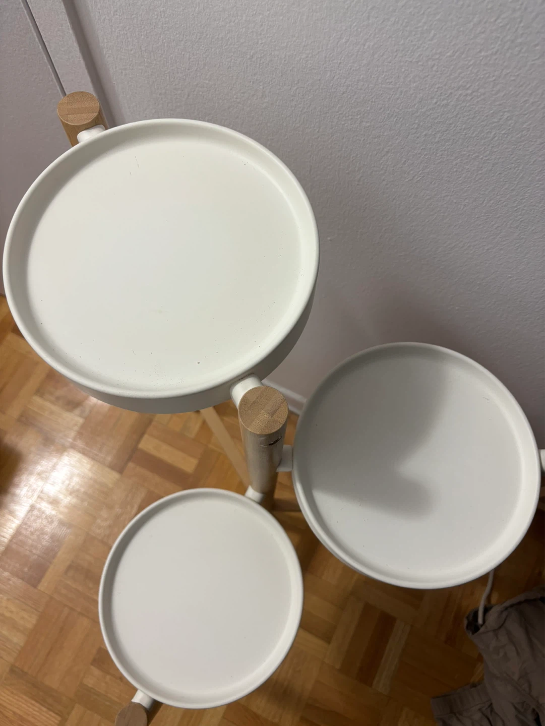 IKEA SATSUMAS Plant Stand, Bamboo/White, 78 cm - photo 4