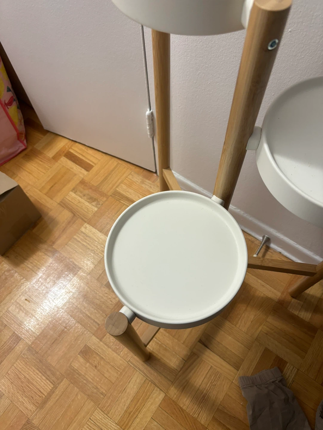 IKEA SATSUMAS Plant Stand, Bamboo/White, 78 cm - photo 5