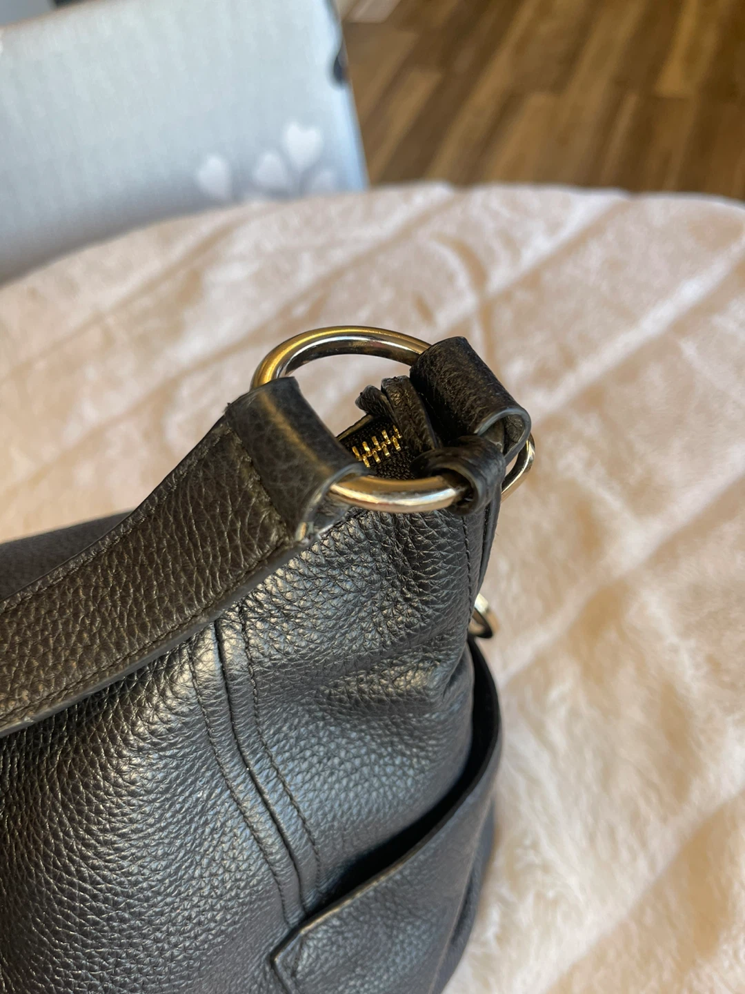 Michael Kors Black Leather Hobo Bag and Wallet Set - photo 4