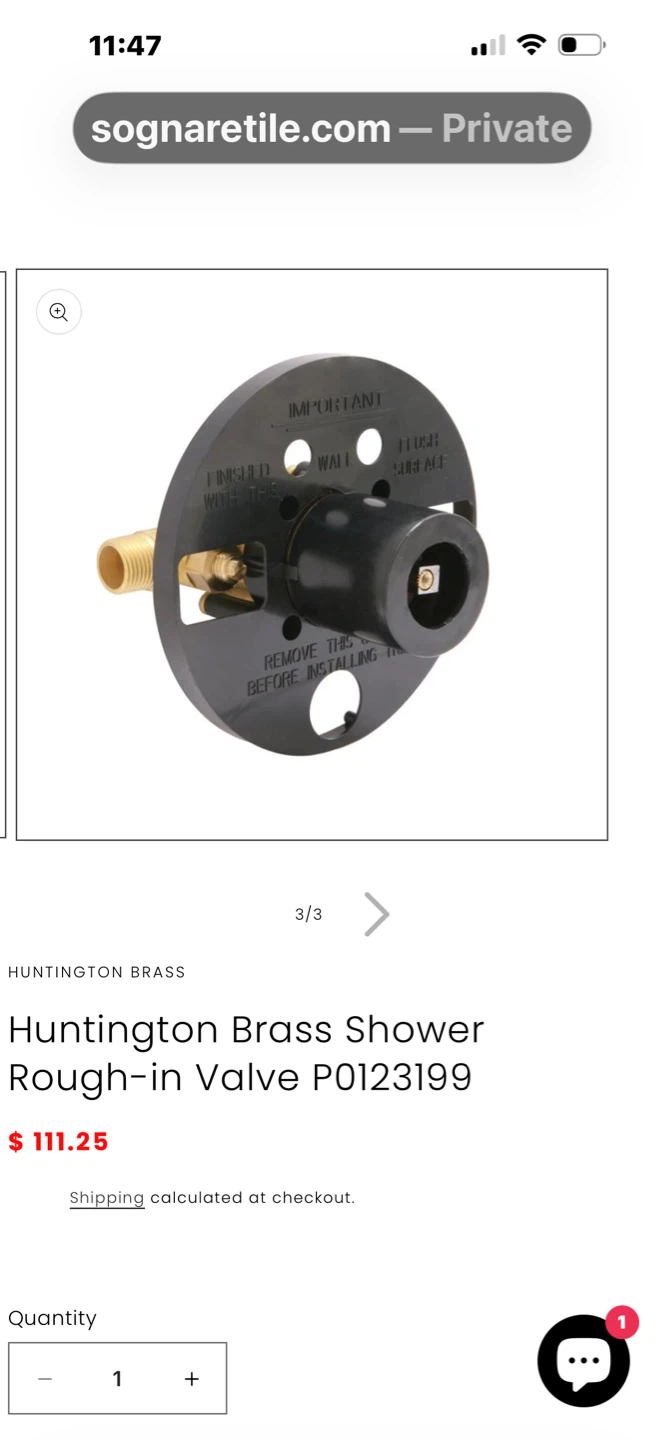 Huntington Brass Shower Rough-In Valve P0123199 - photo 3