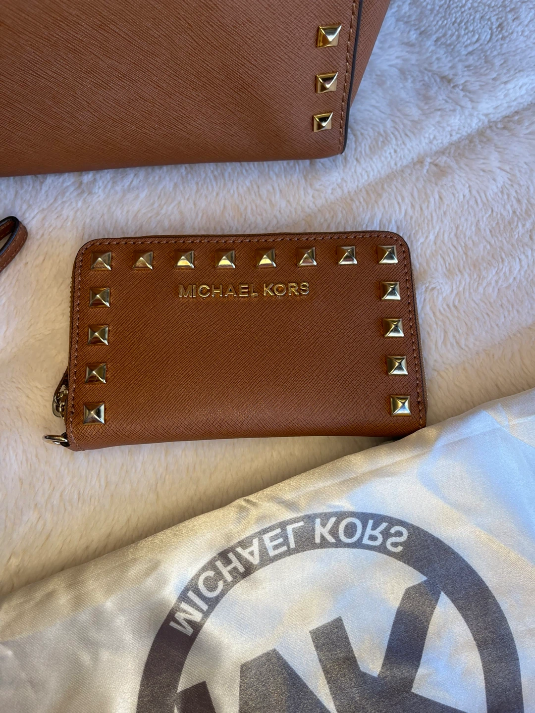 Michael Kors Studded Satchel Bag and Wallet Set - photo 3