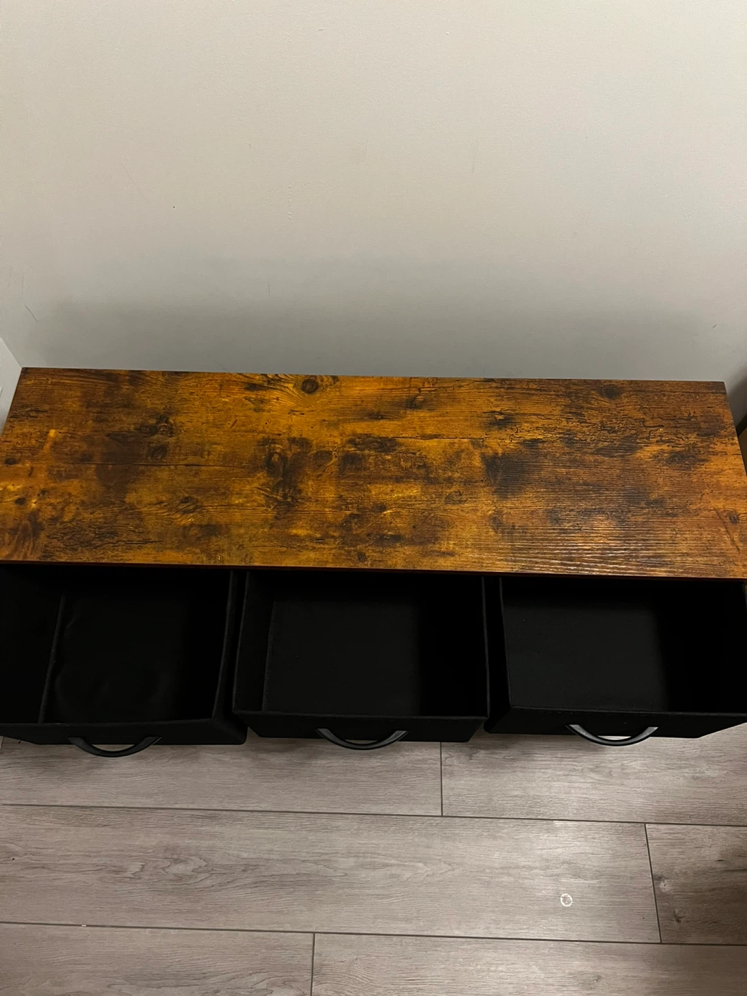 5-Drawer Fabric Dresser with Wood Top - photo 2