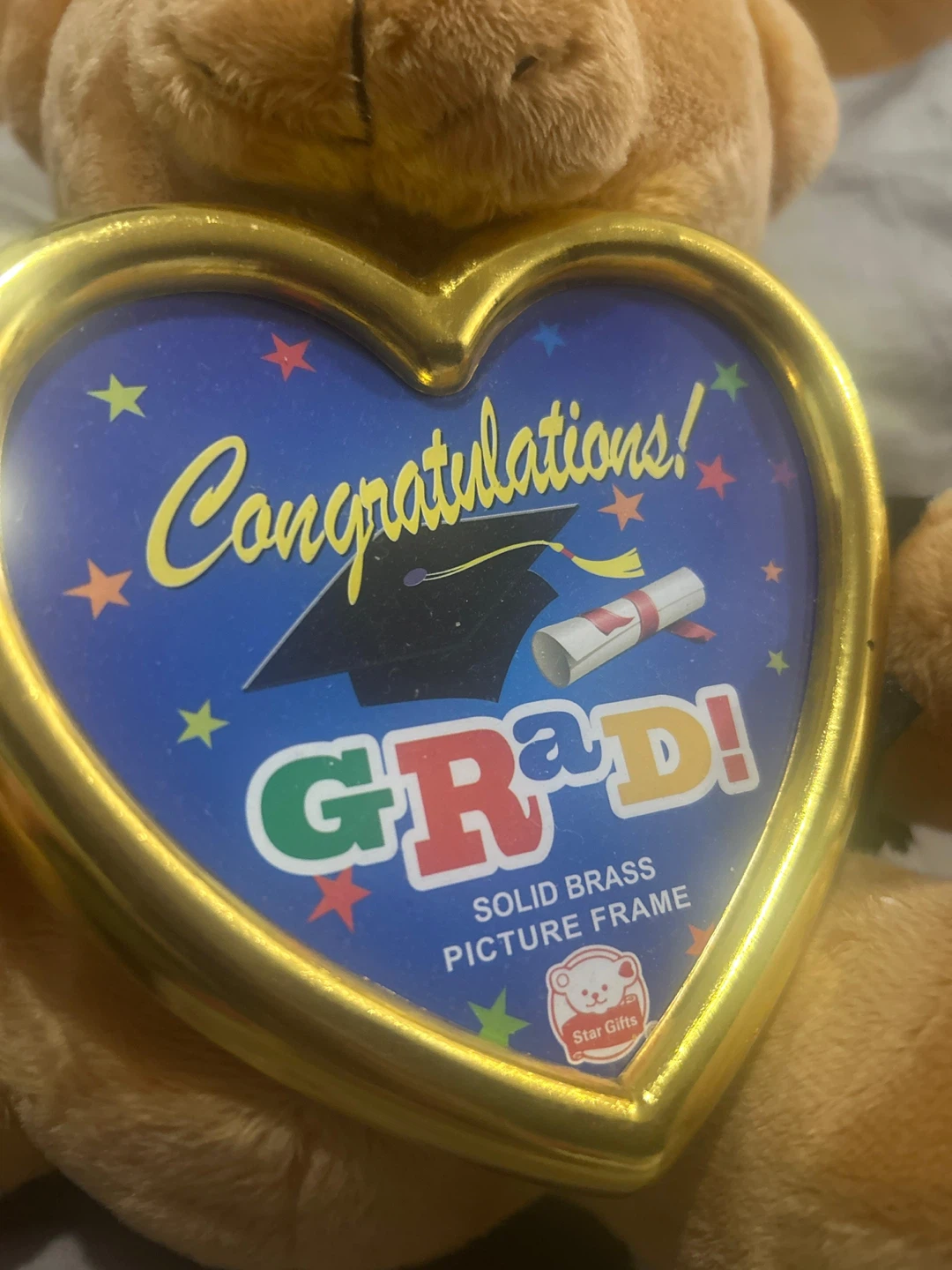 Graduation Teddy Bear with Solid Brass Picture Frame - photo 2