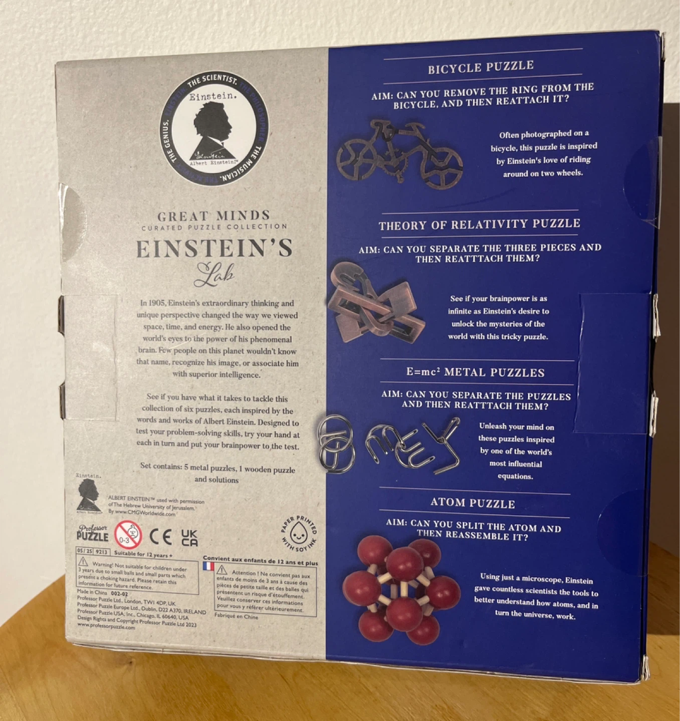 Professor Puzzle Einstein's Lab Six Puzzle Set - photo 2