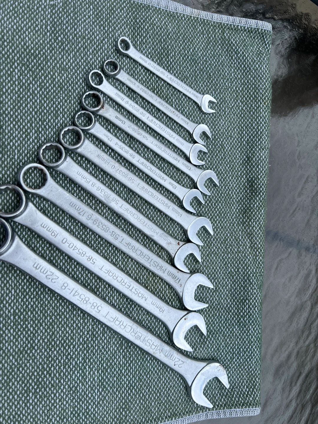 Mastercraft Combination Wrench Set
