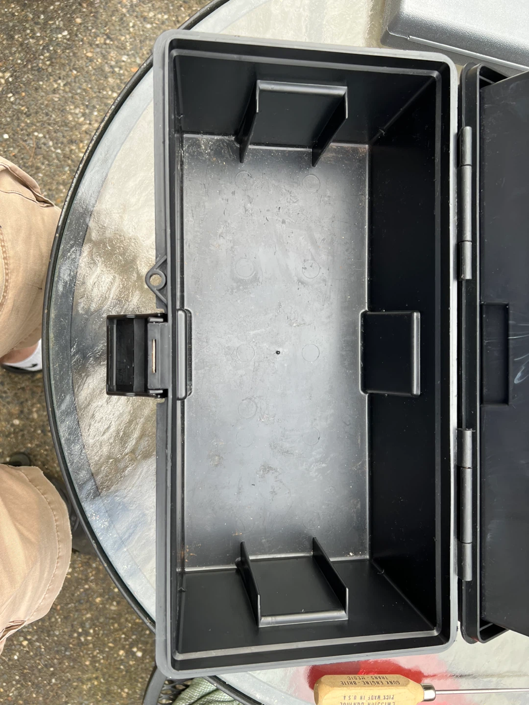 Black Plastic Toolbox - photo 2