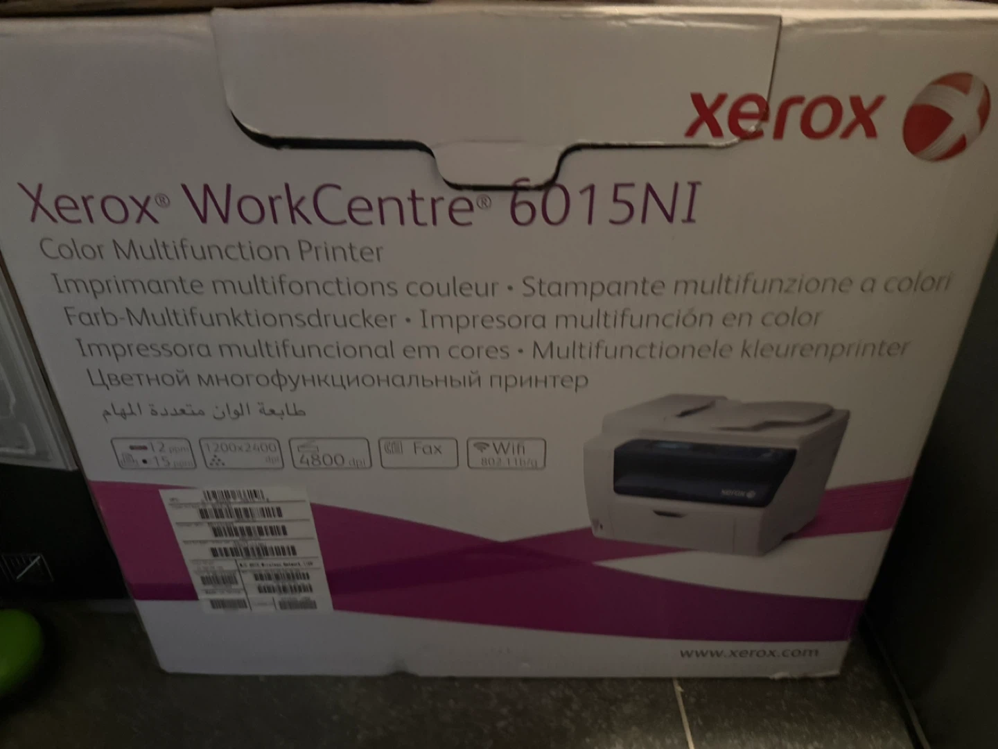 Xerox WorkCentre 6015NI Color Multifunction Printer