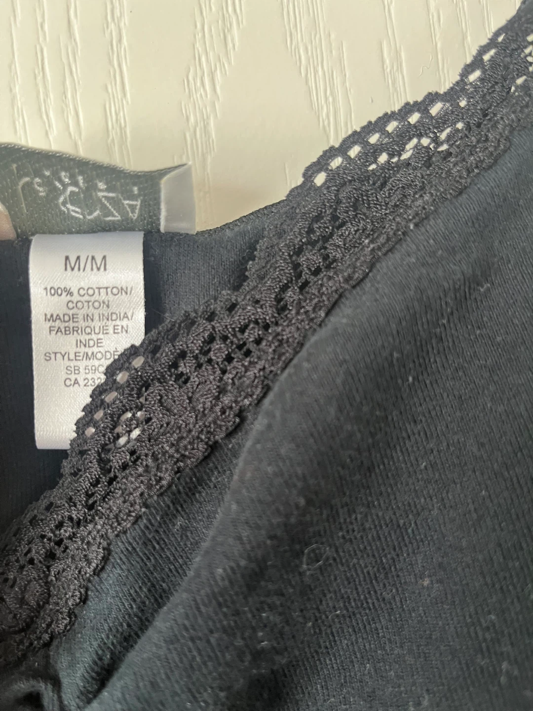 La Vie en Rose Black Lace Trim slip- M/M - photo 3