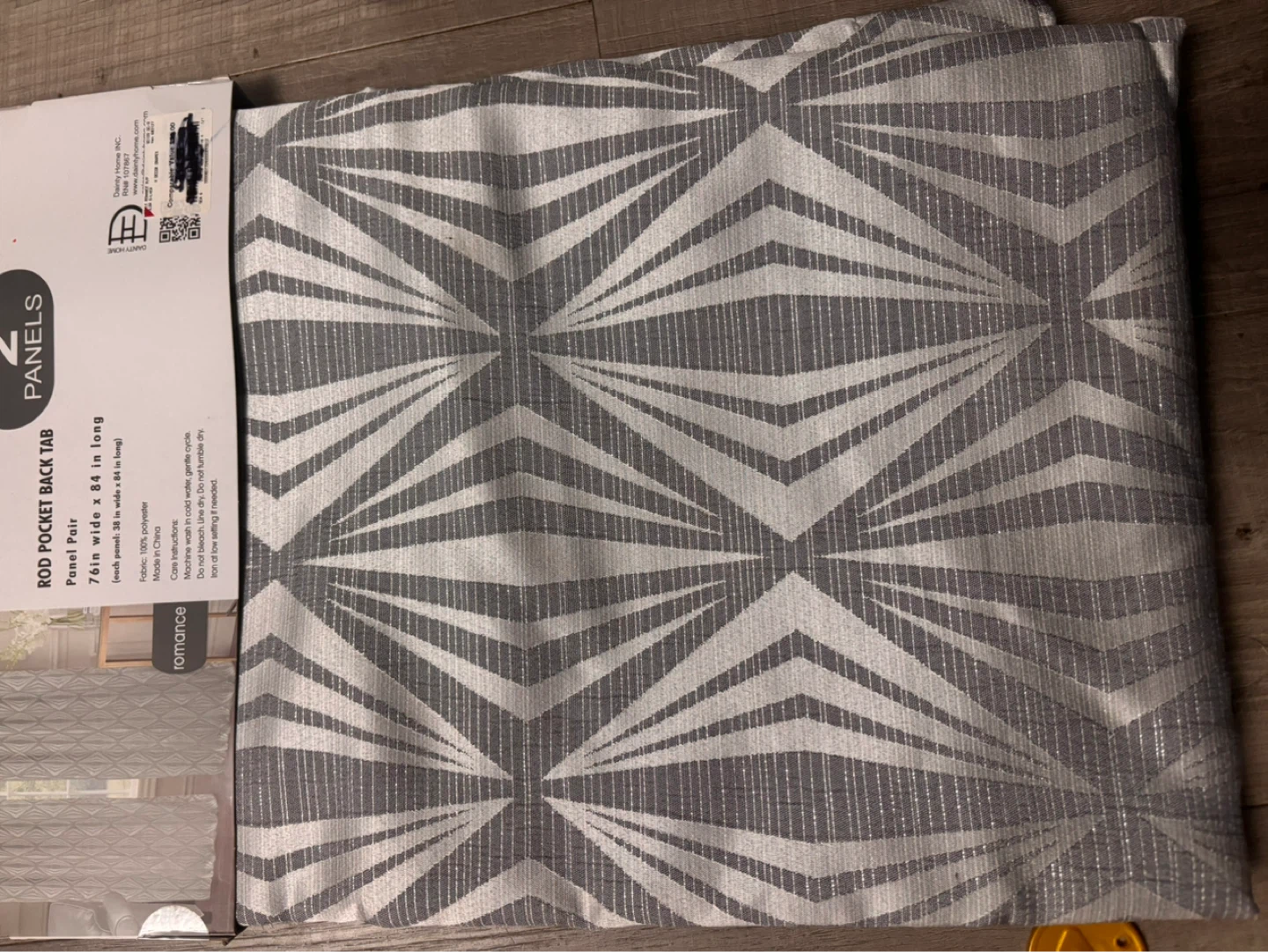 Dainty Home Rod Pocket Back Tab Curtains - 2 Panels - photo 3